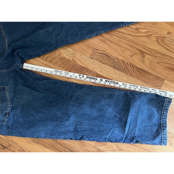 PHAT FARM MEN'S SIZE 40 X 33 DISTRESSED Urban BLUE JEANS Y2k Skater - Picture 4 of 6